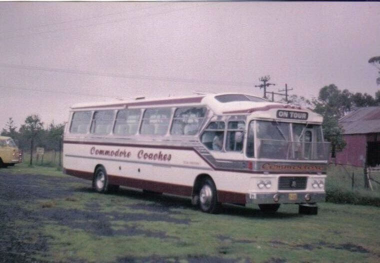 Historic photo of Compass Tours early coach fleet