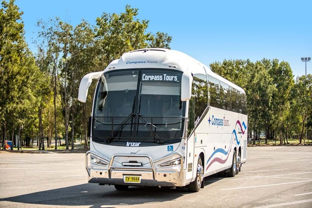 Current Compass Tours modern coach fleet